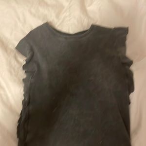 Zara grey tank top. Flaps on side